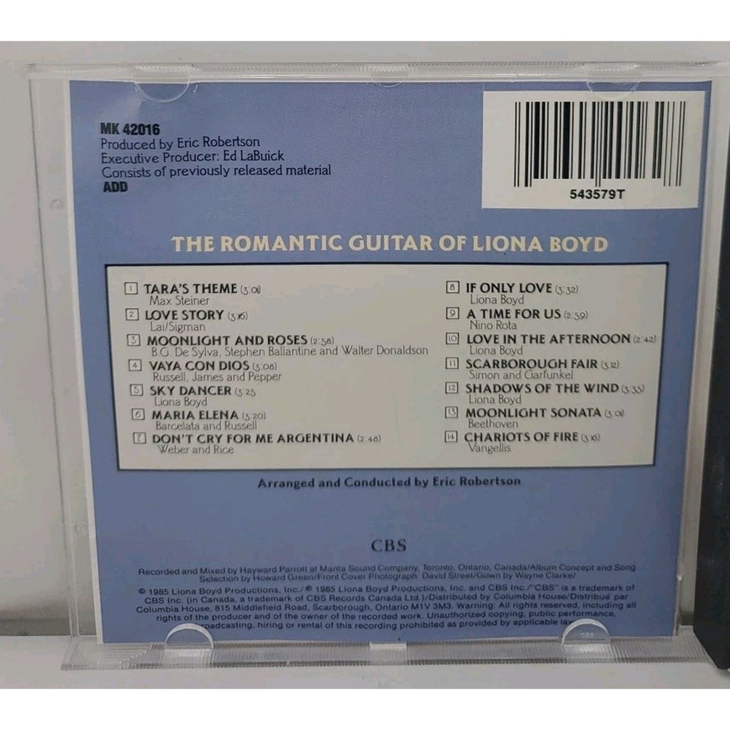 CBS The Romantic Guitar of Liona Boyd CD 1985