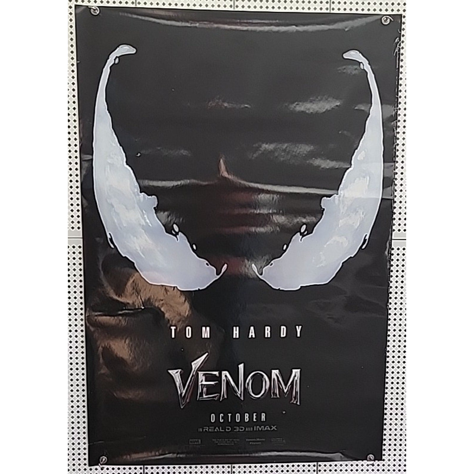 Venom - 27"x40" D/S Original Movie Poster One Sheet Tom Hardy Spider-Man Marvel