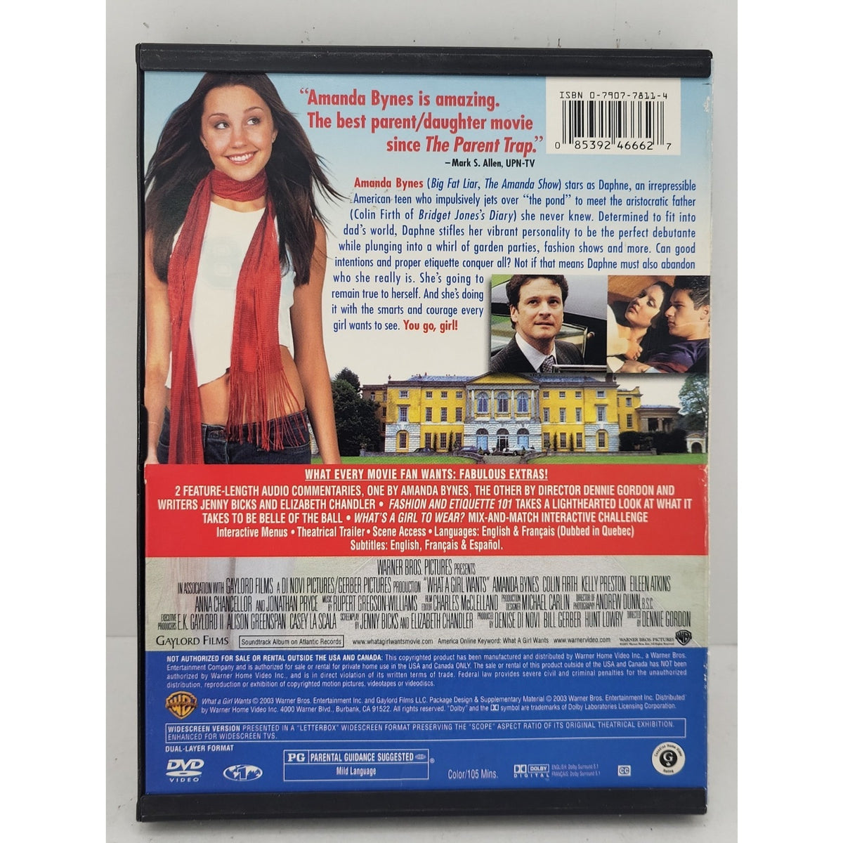 What a Girl Wants (DVD, 2003, Widescreen)
