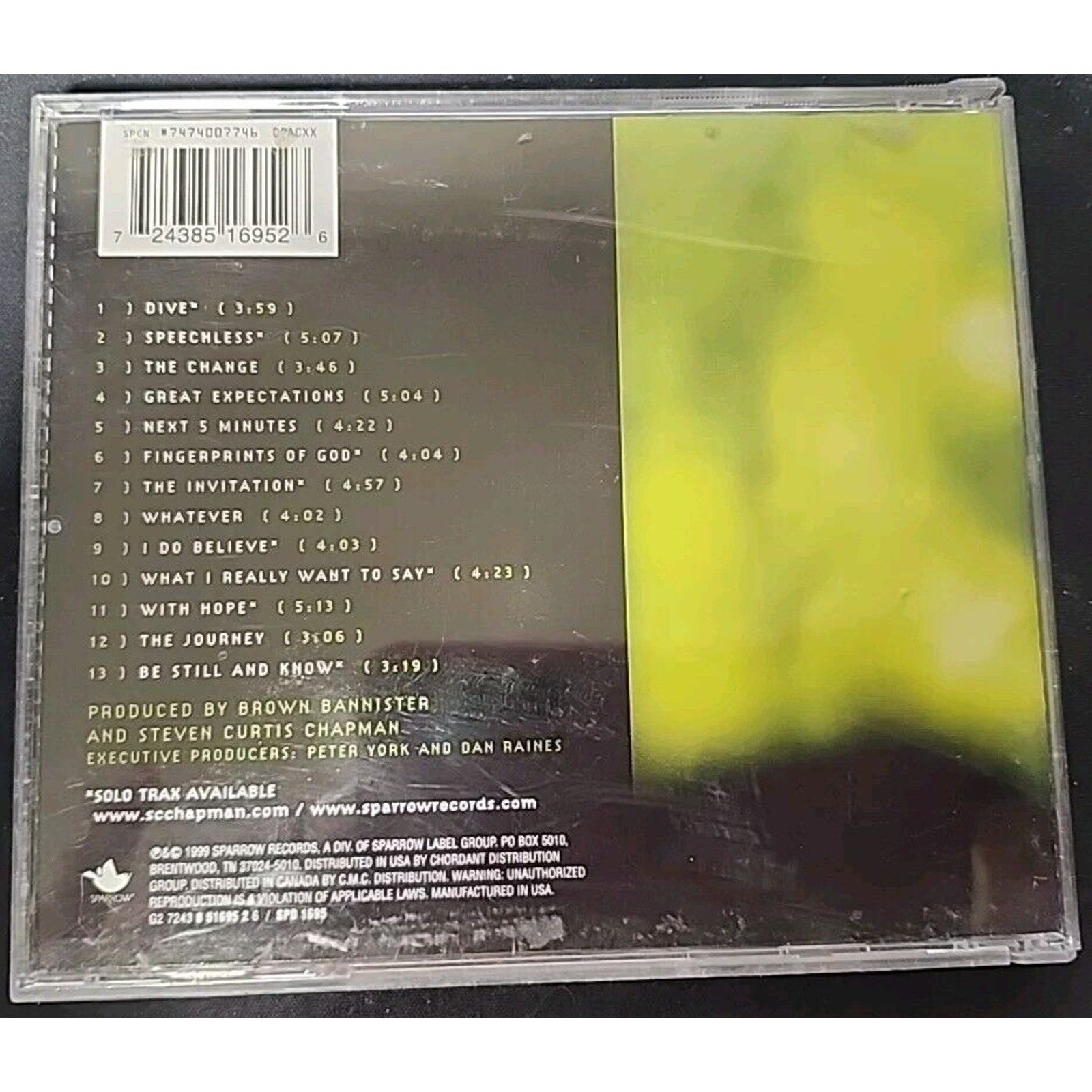 Speechless by Steven Curtis Chapman (CD, Jun-1999, Sparrow Records)