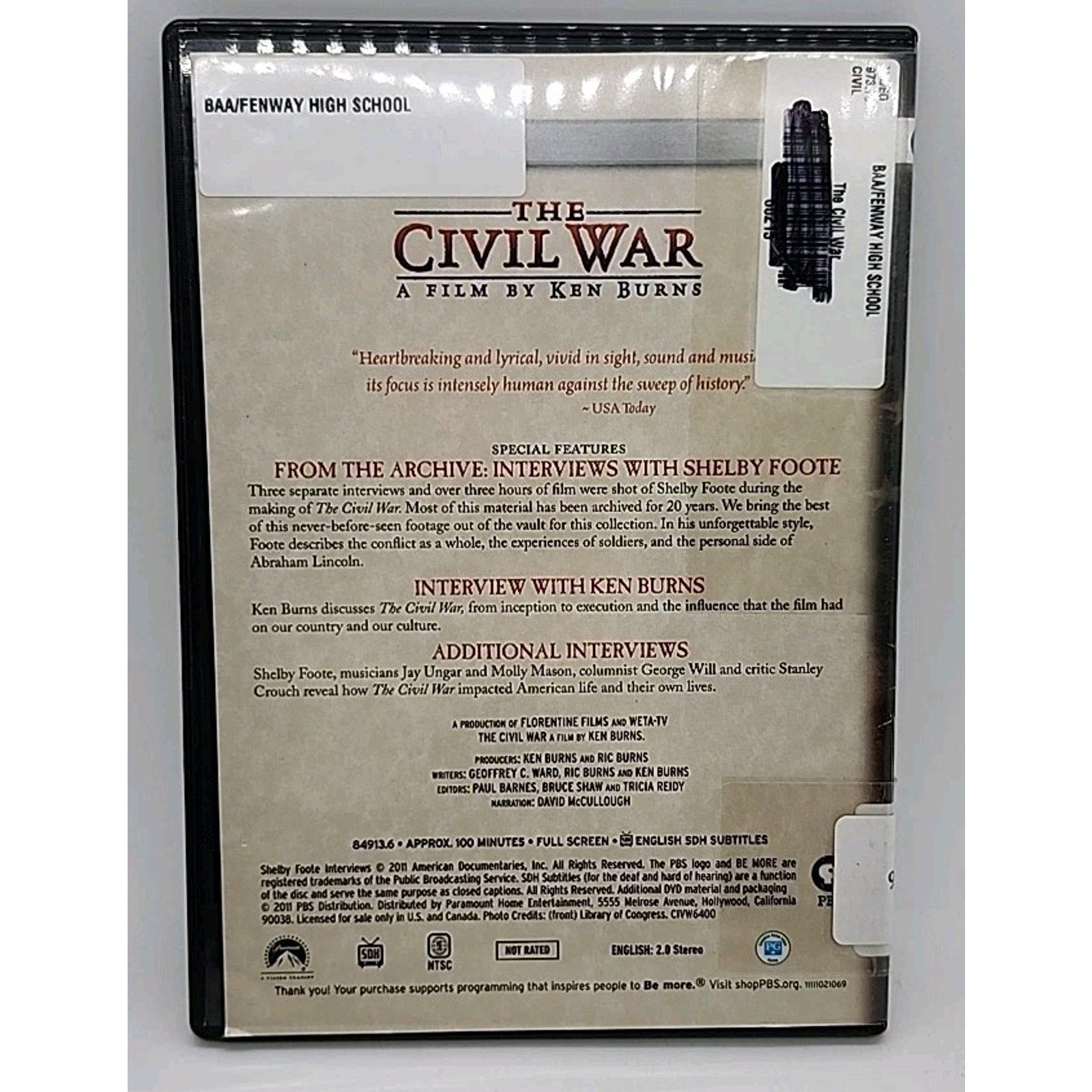 The Civil War Bonus Disc (DVD)