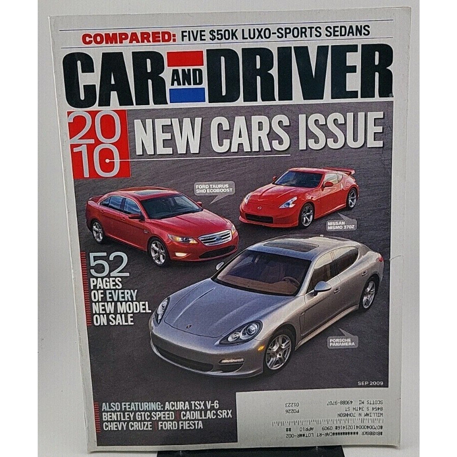 Car And Driver Magazine - September 2009 - Vol. 55 No. 3