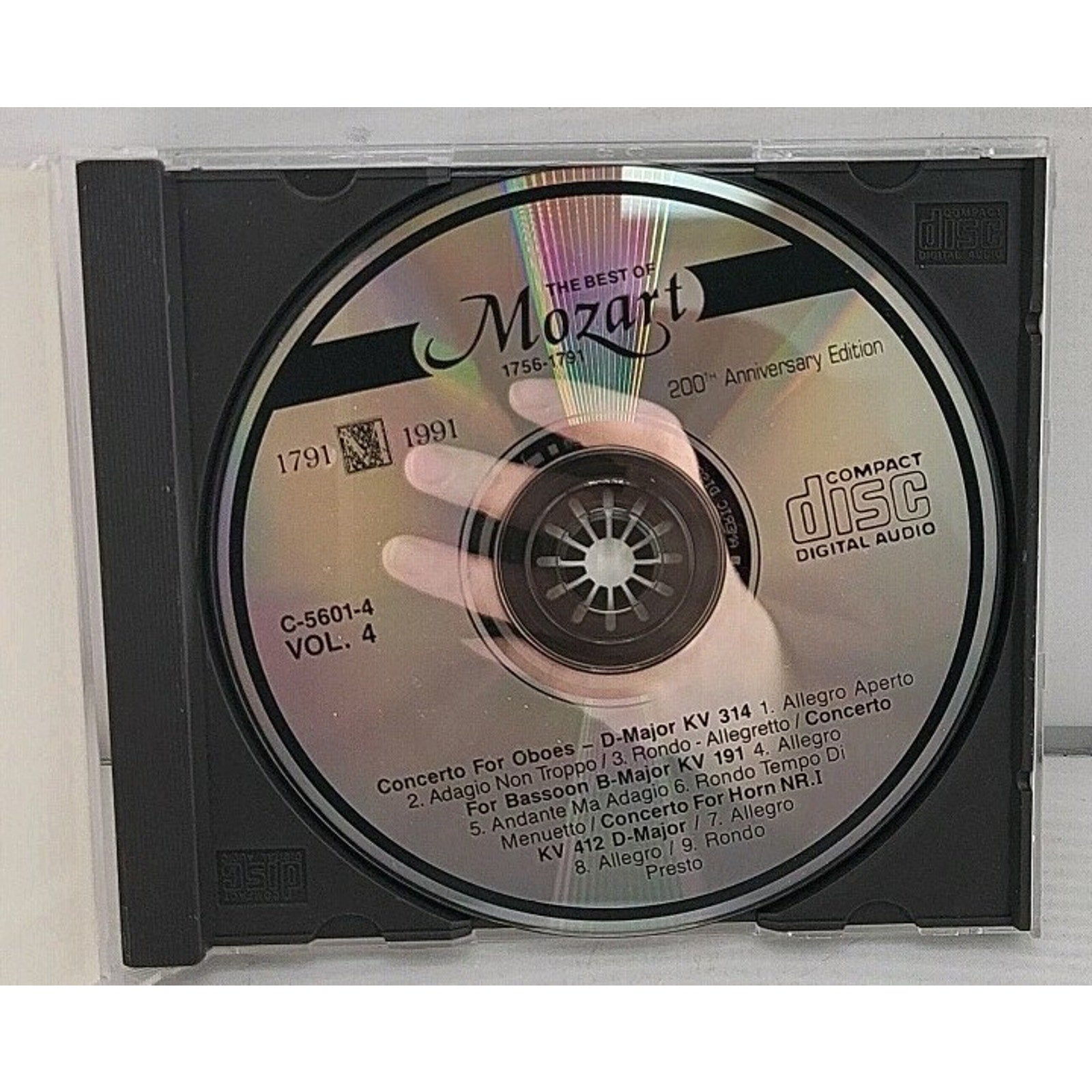 The Best of Mozart 1756-1791 200th Bicentennial Edition Volume 4 CD l3444