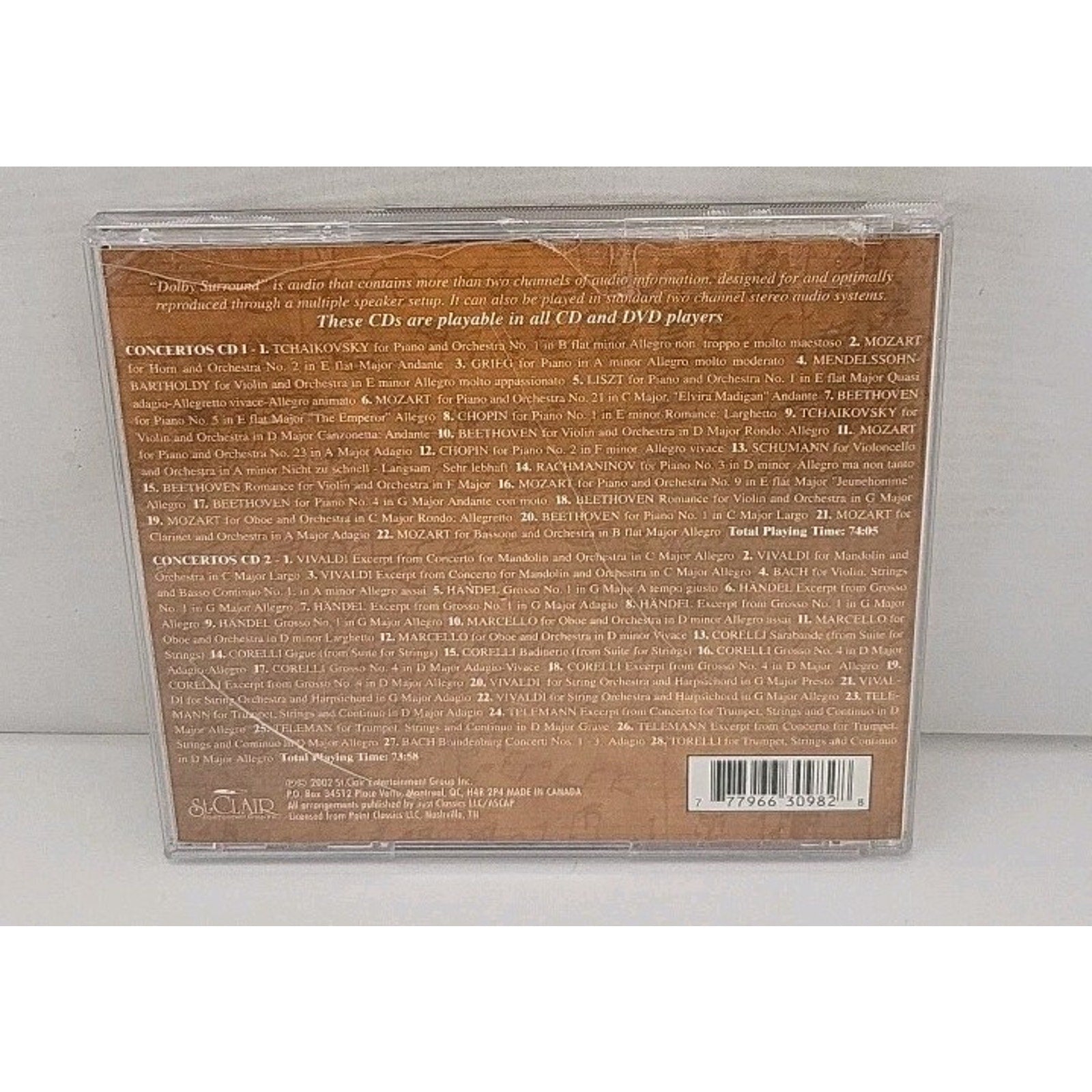 Fifty Classical Concertos by Various (CD, 2002)