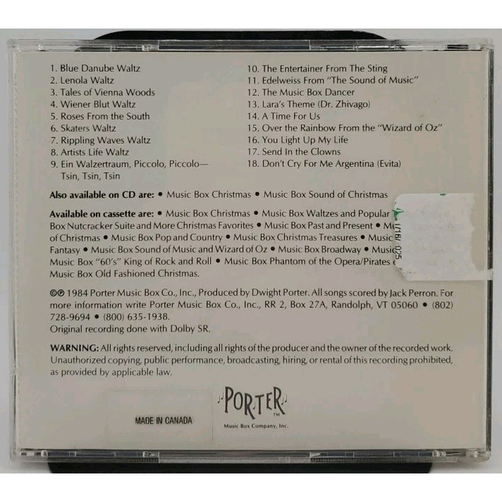 Music Box Waltzes and Popular Tunes (CD)