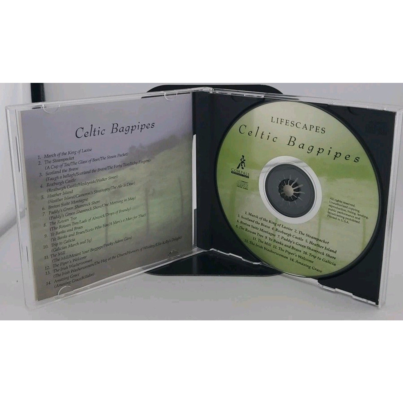 Celtic Bagpipes by Dirk Freymuth/Laura MacKenzie (CD, 1997, Lifescapes Music)