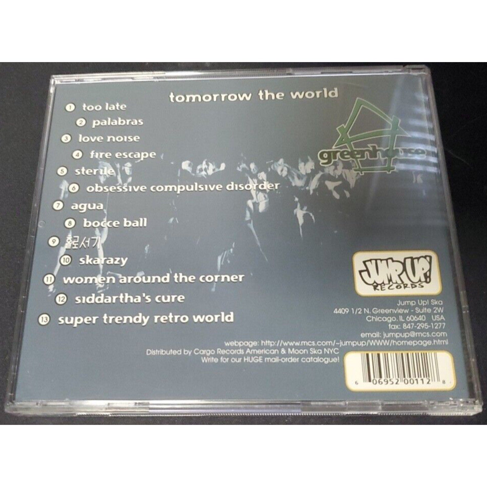 Tomorrow the World by Greenhouse (CD, Sep-1998, Jump Up)