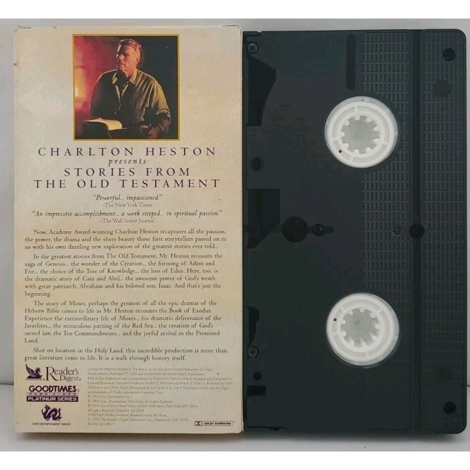 Charlton Heston Presents the Bible: Stories from the Old Testament (VHS, 1993)