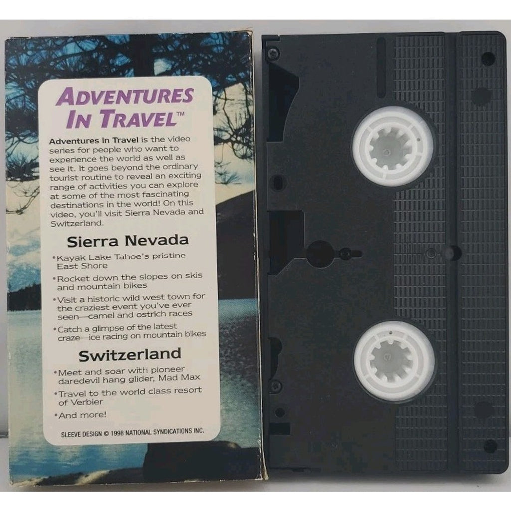 Adventures in Travel Sierra Nevada 1998 Switzerland Kayak Tahoe (VHS)