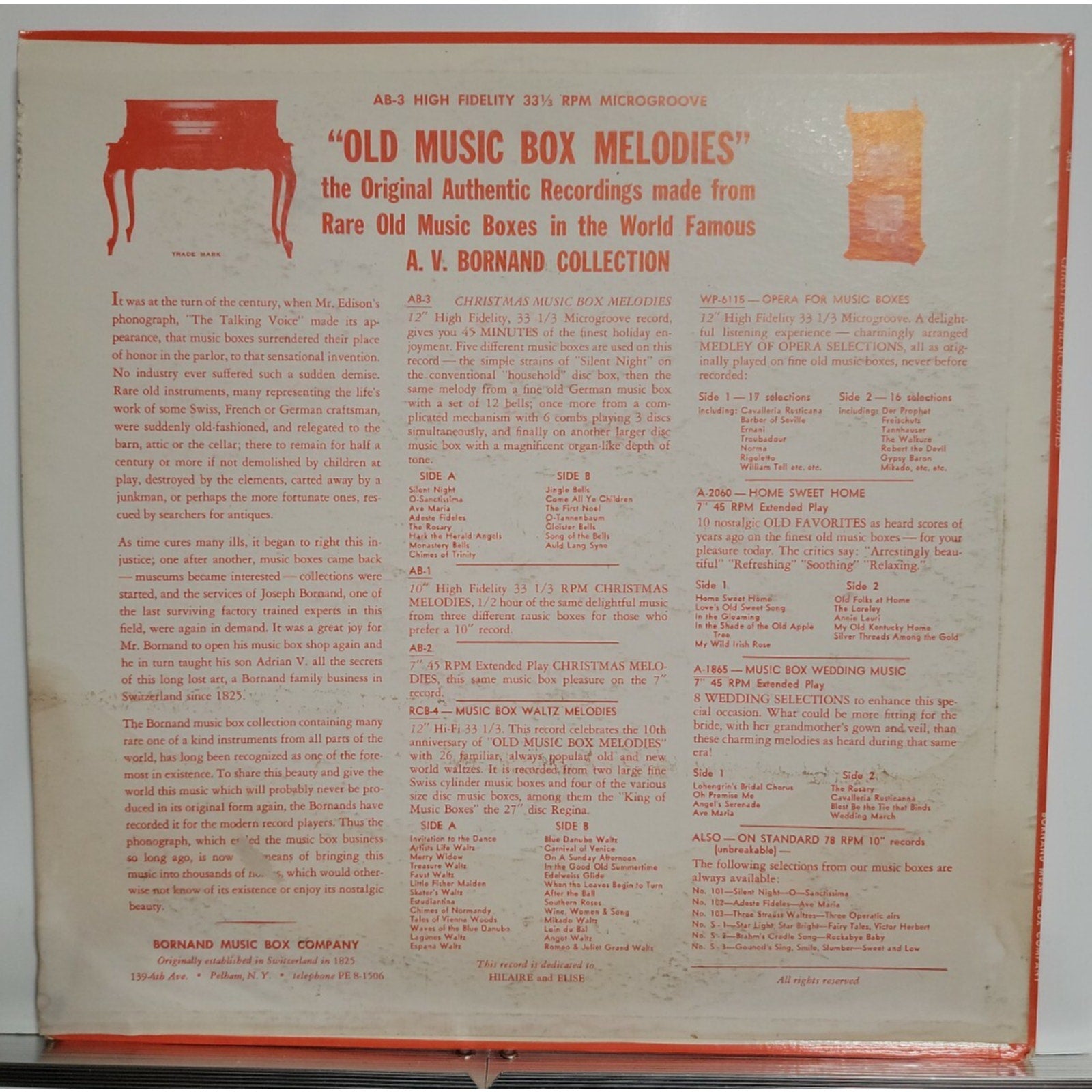 Various - Music Box Medley Of Christmas Songs (Vinyl)