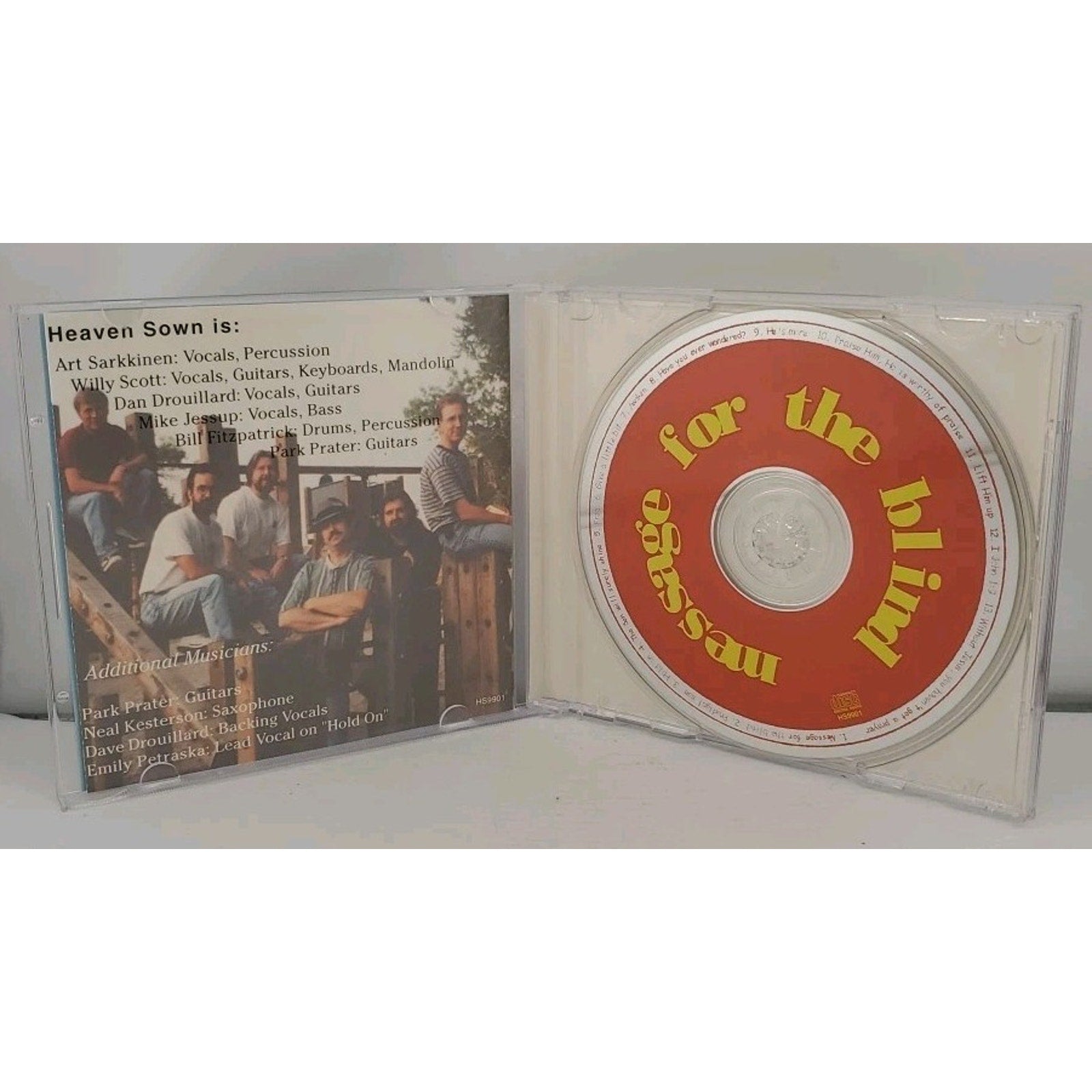 Heaven Sown Message For The Blind CD Christian 90's Carleton Michigan