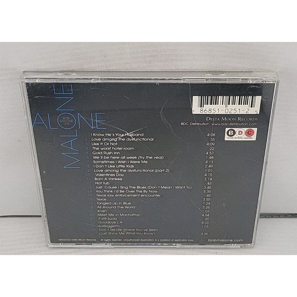 Malone Alone by Malone, Bob (CD, 2003)
