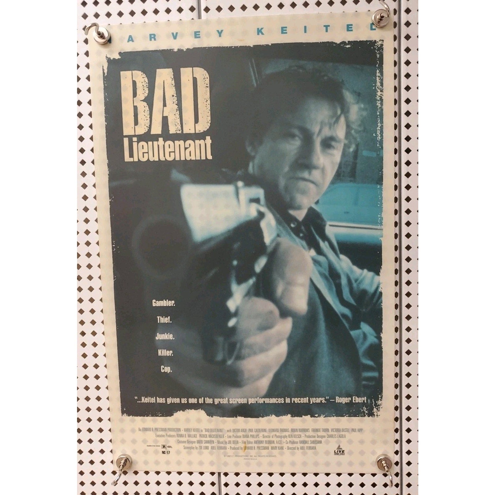 Bad Lieutenant 12x19 Movie Poster Window Banner