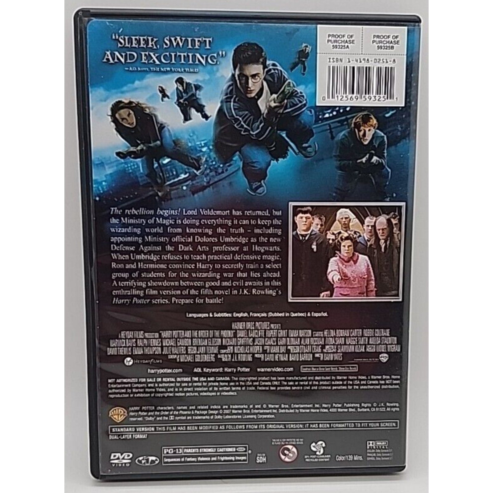 Harry Potter and the Order of the Phoenix (DVD, 2007)