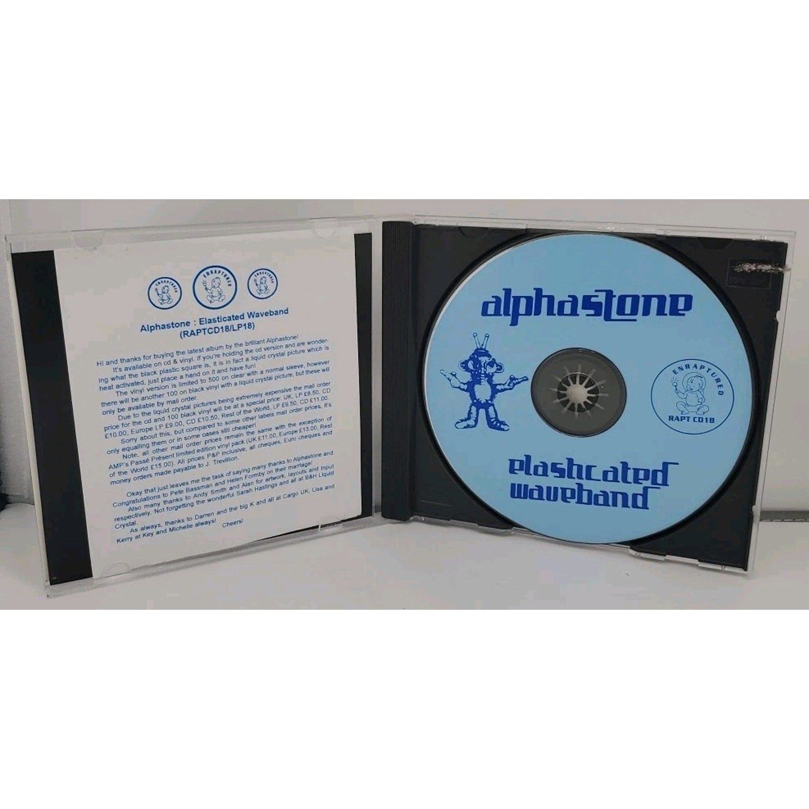Alphastone - Elasticated Waveband CD