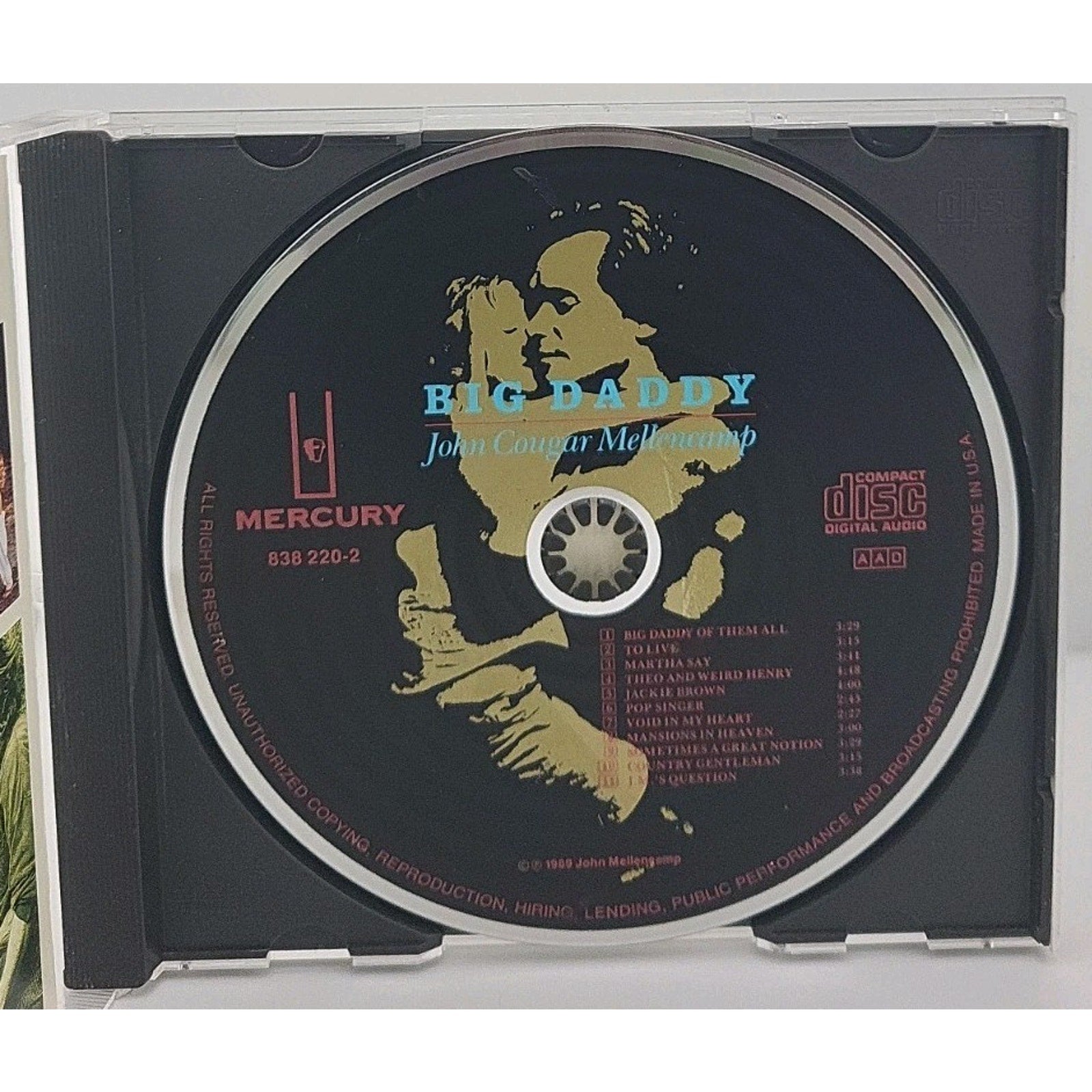 Big Daddy by John Mellencamp (CD, 1990)