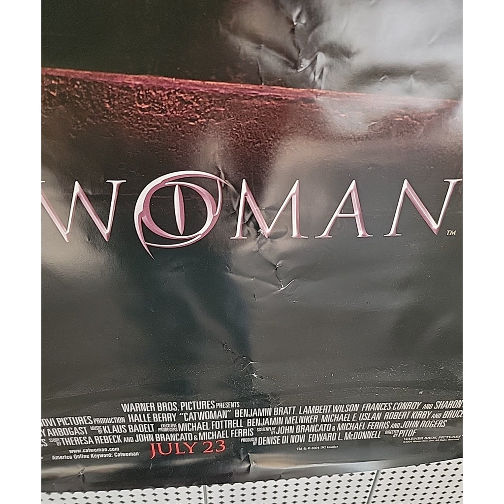 Catwoman Movie Poster 2004 Halle Berry Double-Sided Original 27x40