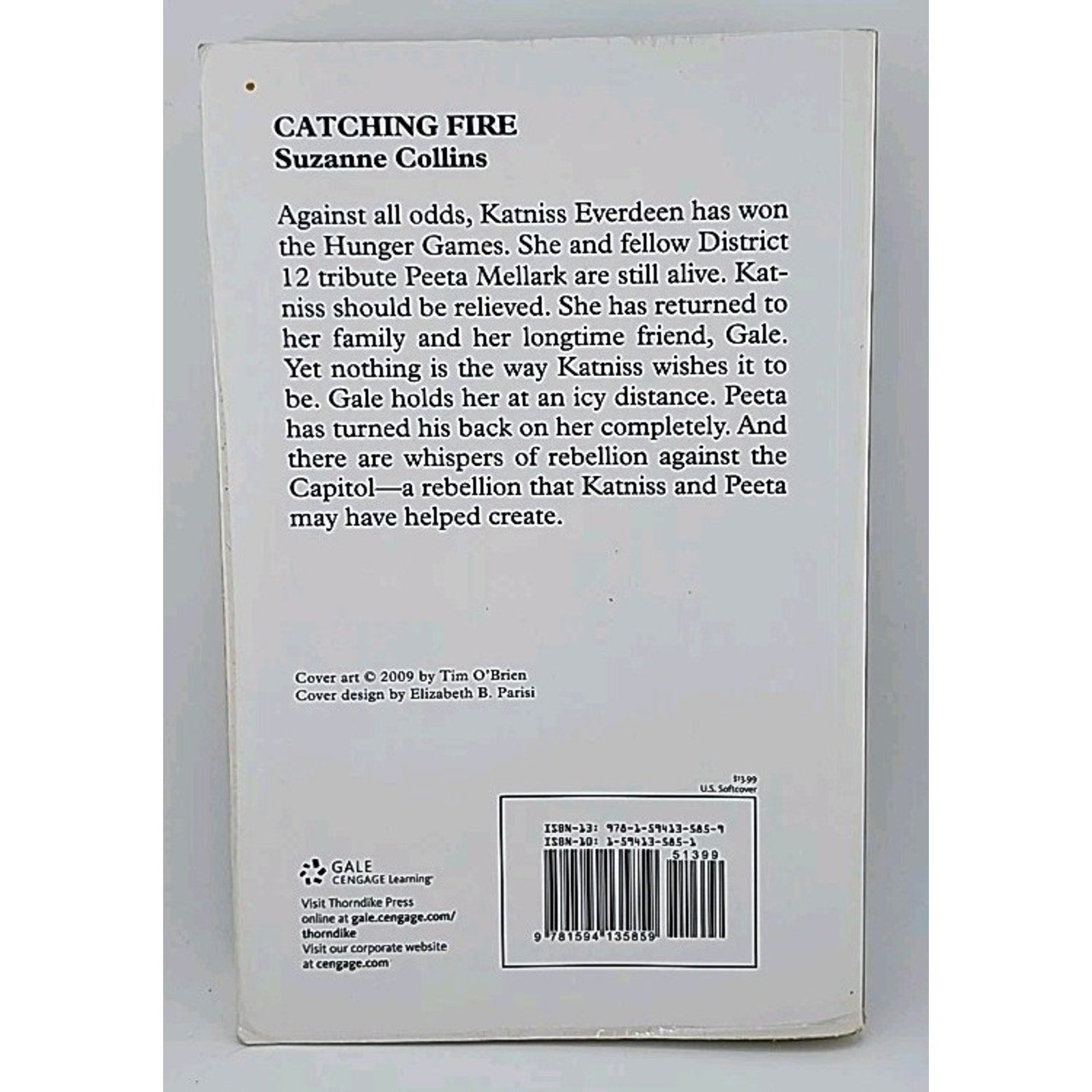 Hunger Games Trilogy: Catching Fire by Suzanne Collins (2012, Large Print Editi)