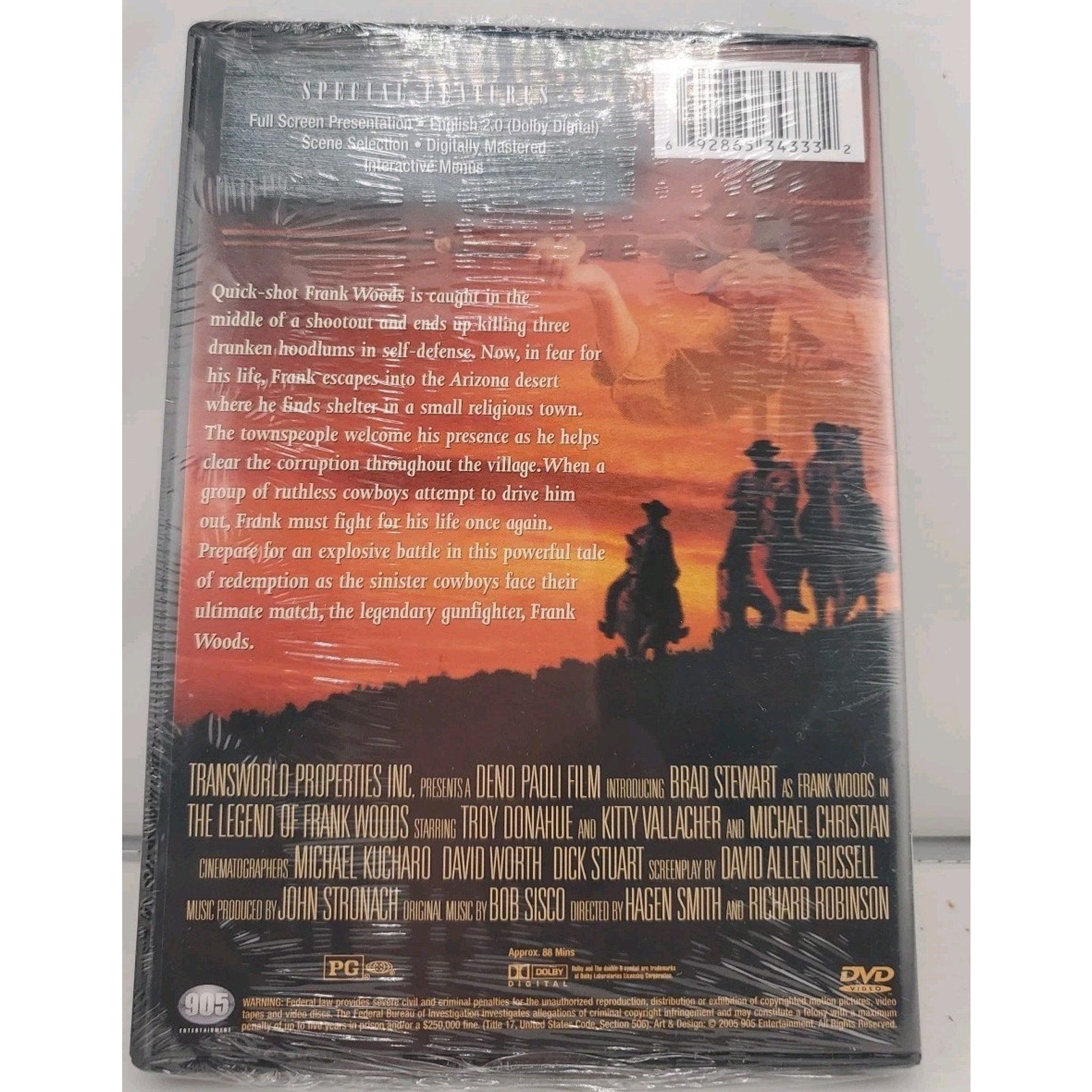 The Legend of Frank Woods (DVD, 2006) *Brand New*
