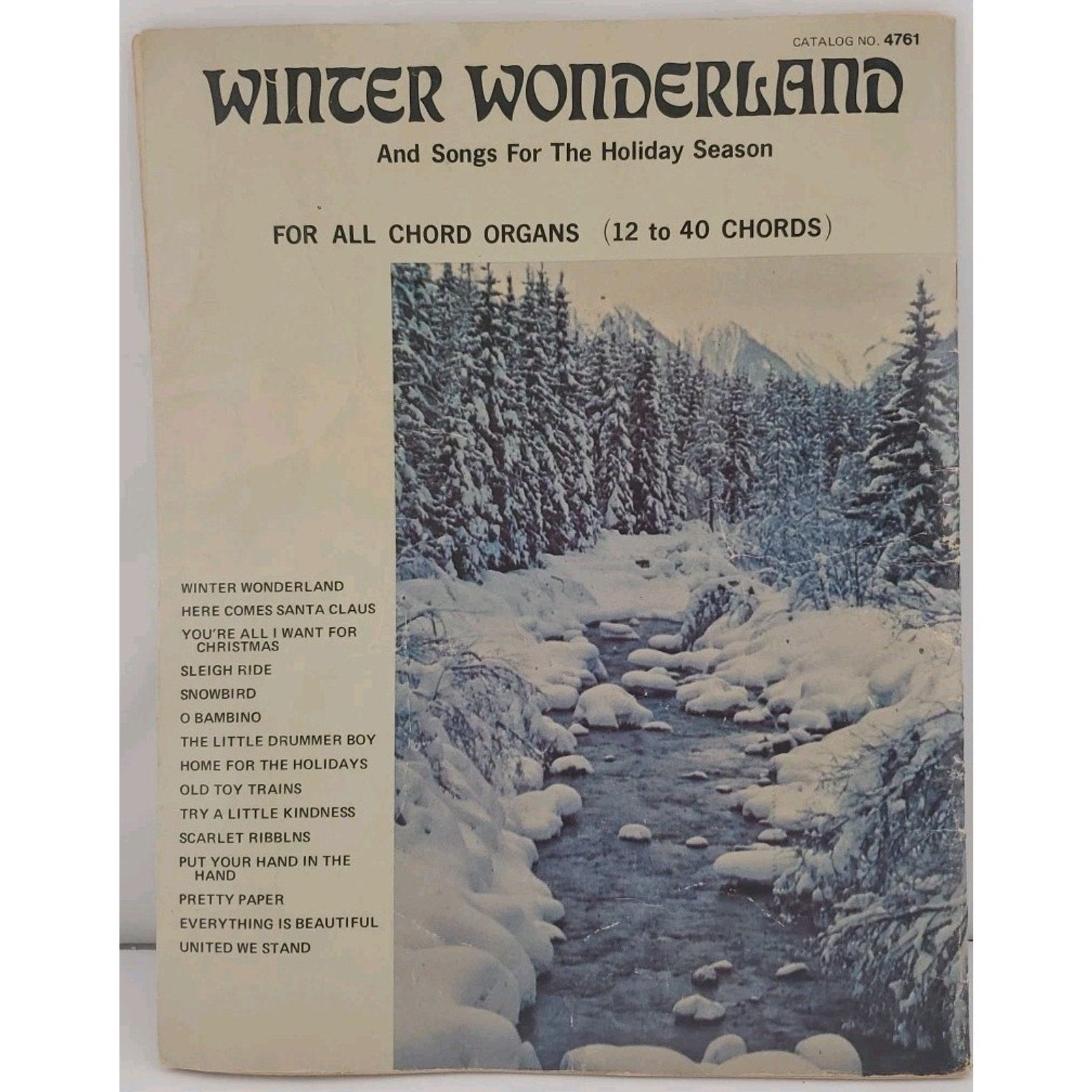 Winter Wonderland And Songs For The Holiday Season For All Chord Organs