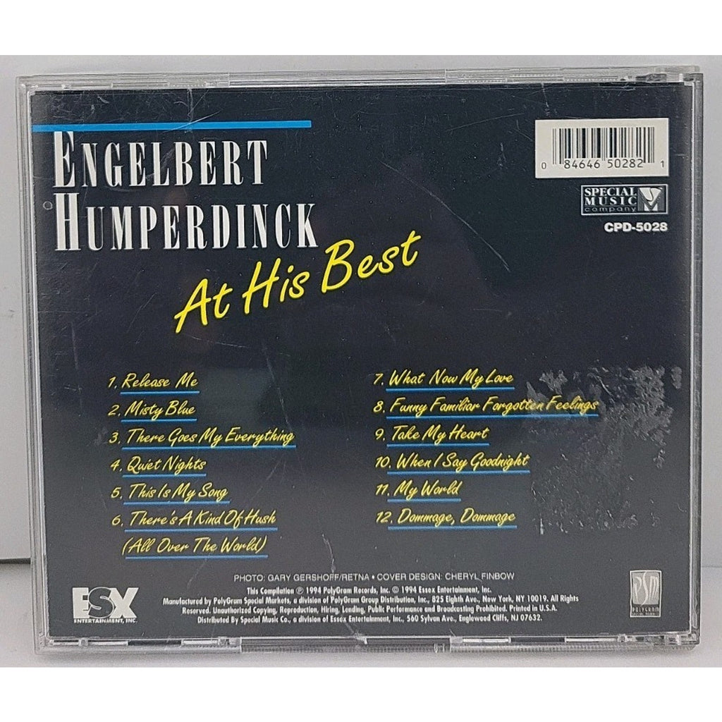 At His Best by Engelbert Humperdinck (Vocal) (CD, Apr-1994, Special Music)
