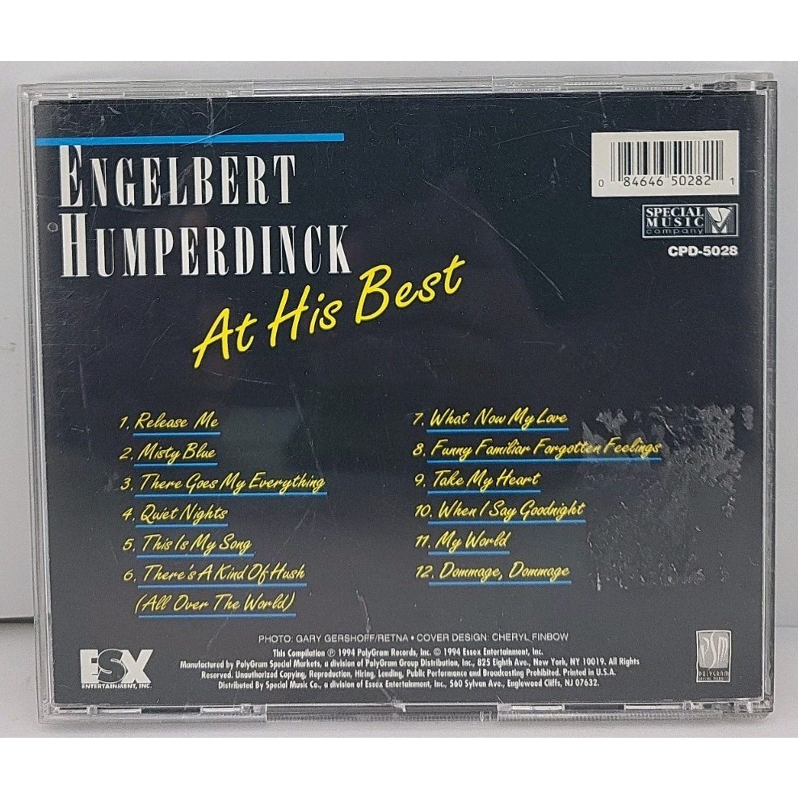 At His Best by Engelbert Humperdinck (Vocal) (CD, Apr-1994, Special Music)