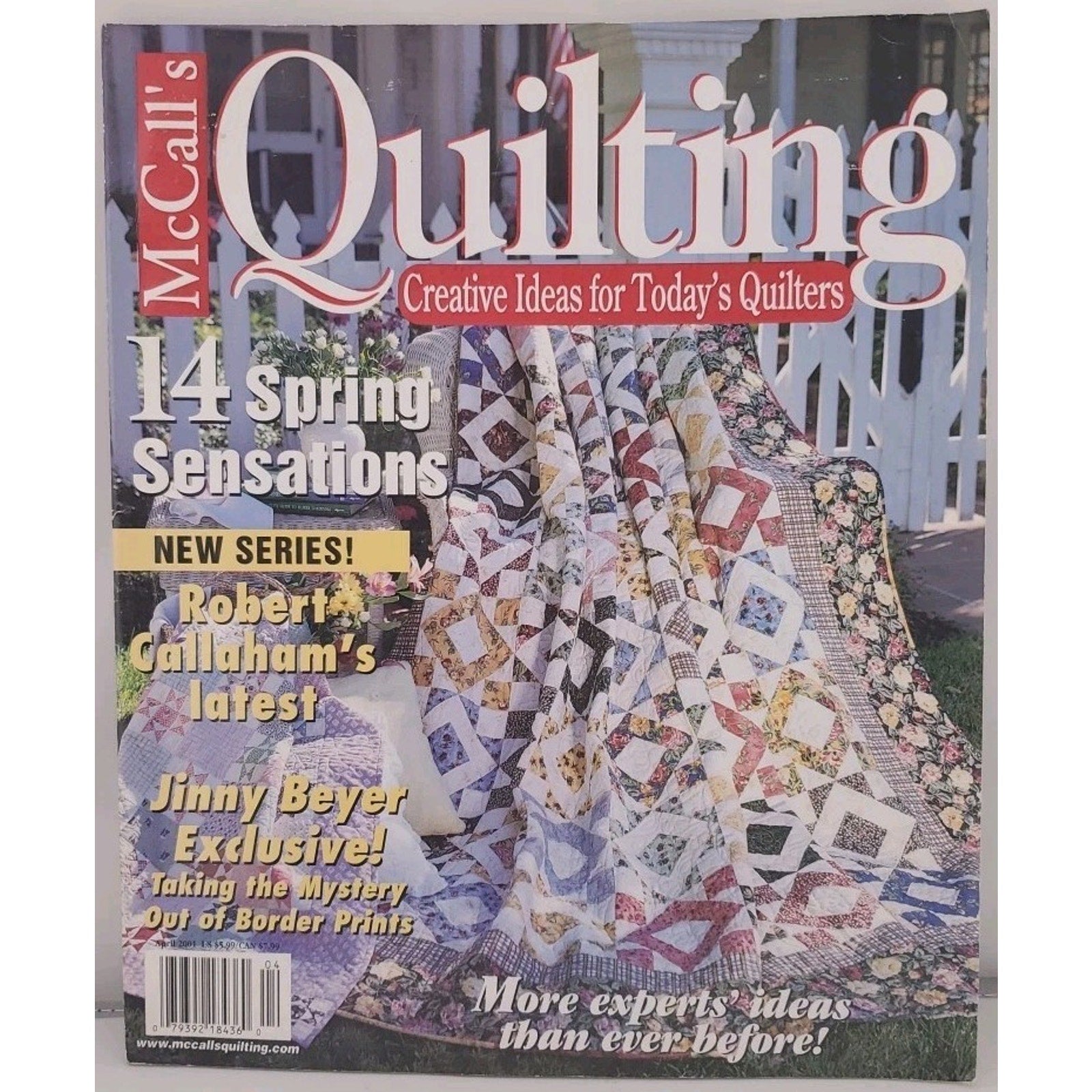 McCall's Quilting April 2001 Magazine