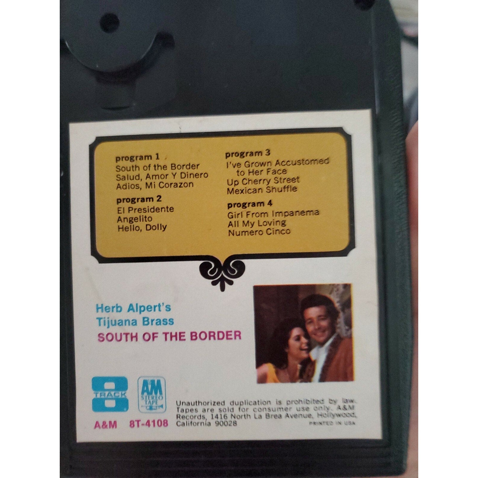 Herb ALPERT AND THE Tijuana Brass South Of The Border 8 Track