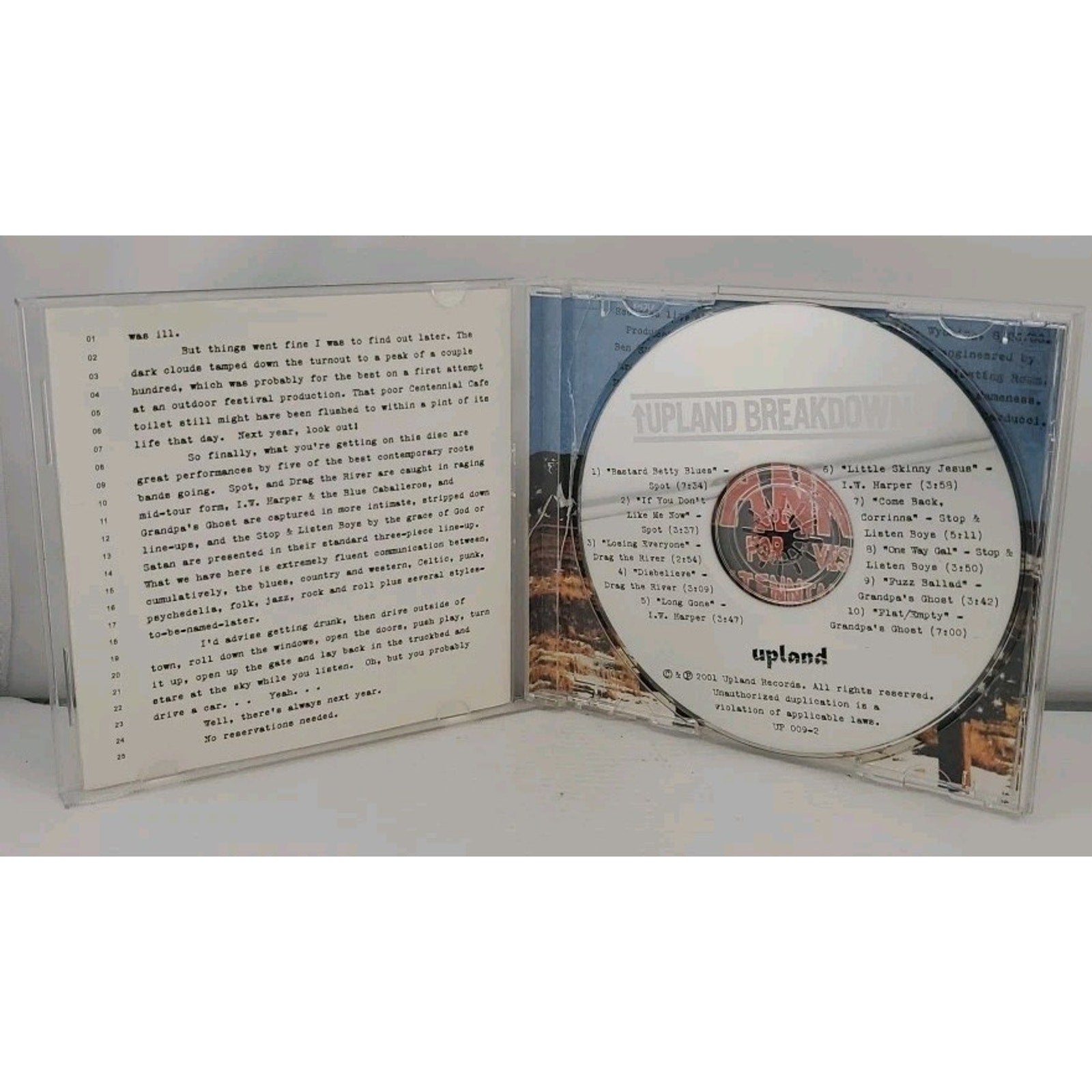 Upland Breakdown by Various (CD, 2001)