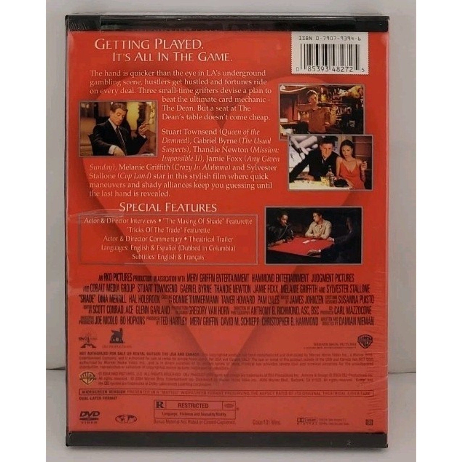 Shade (DVD, 2003) *Brand New*