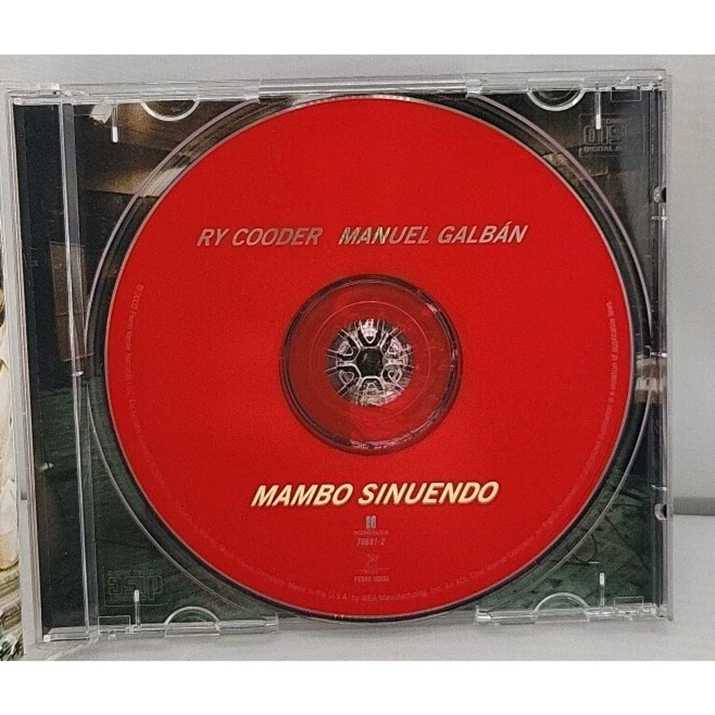 Ry Cooder Manuel Galban Mambo Sinuendo Music CD