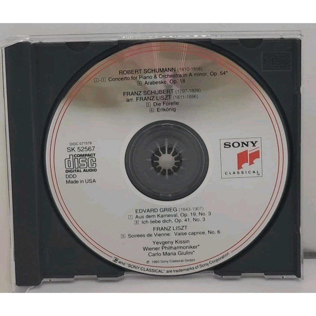 Piano Concerto by Schumann / Kissin / Giulini / Vpo (CD, 1993)