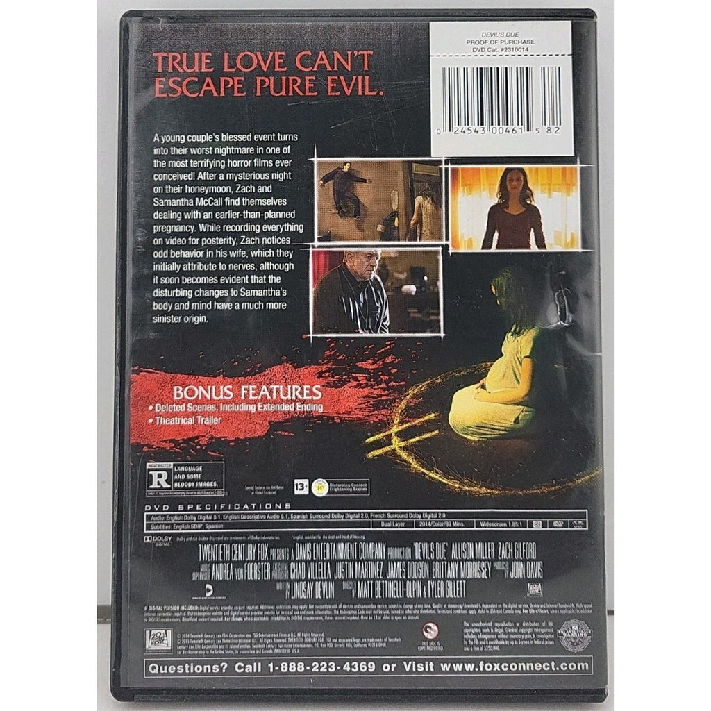 Devil's Due (DVD, 2014, Widescreen)