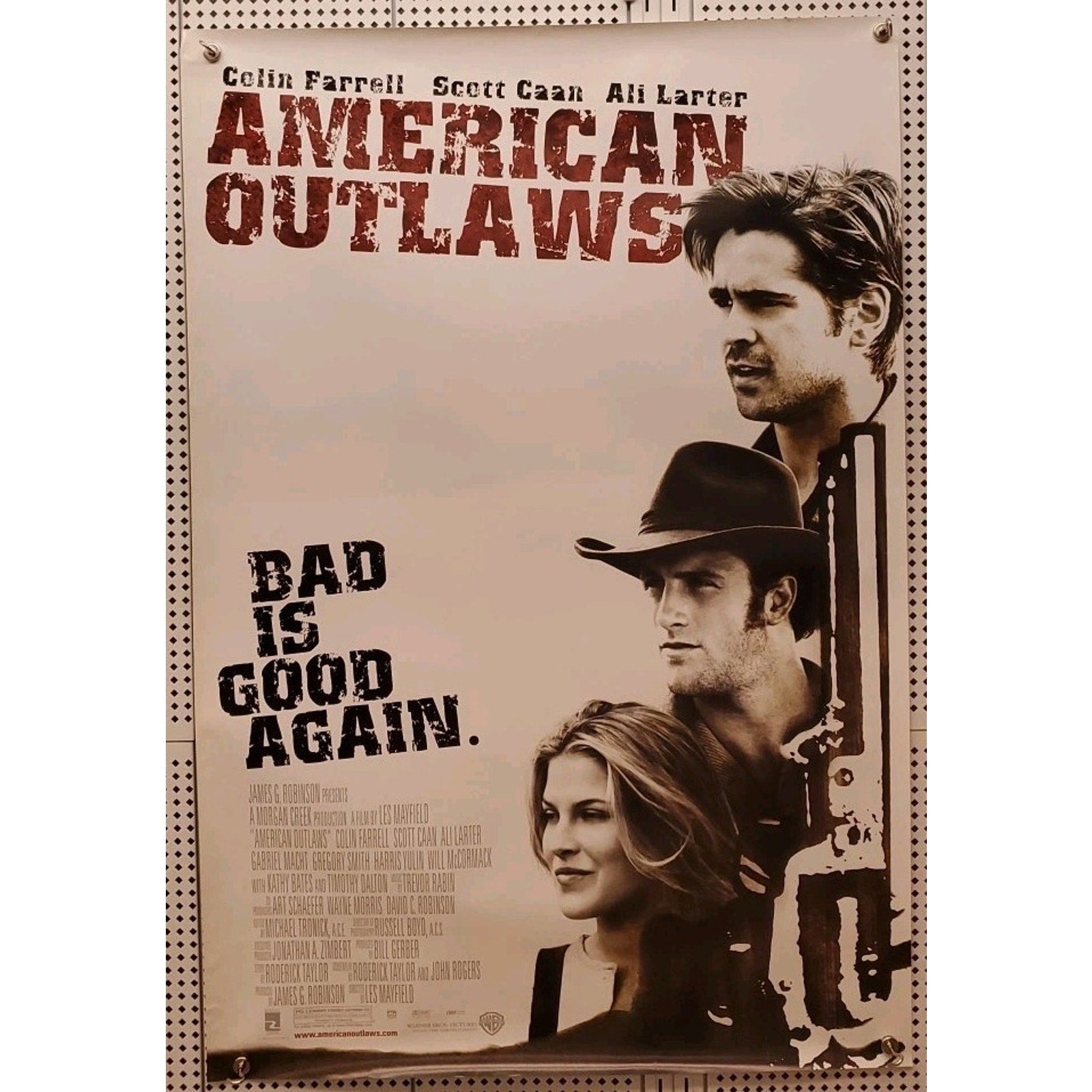 American Outlaws - Original DS Movie Poster 27x40 D/S 2001 Ali Larter , Farrell