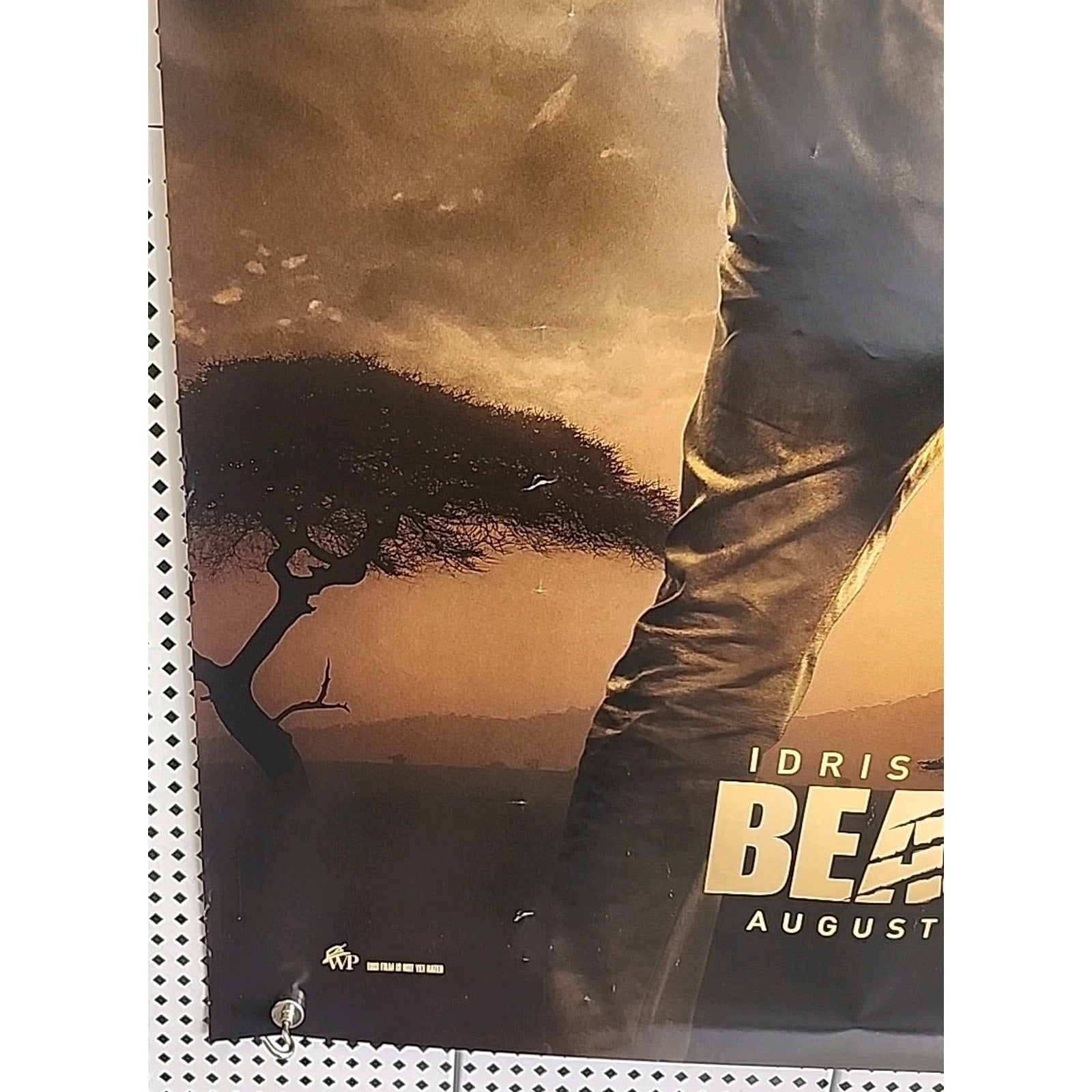 Beast Official Original Movie Poster 27X40 Double Sided Idris Elba 2022