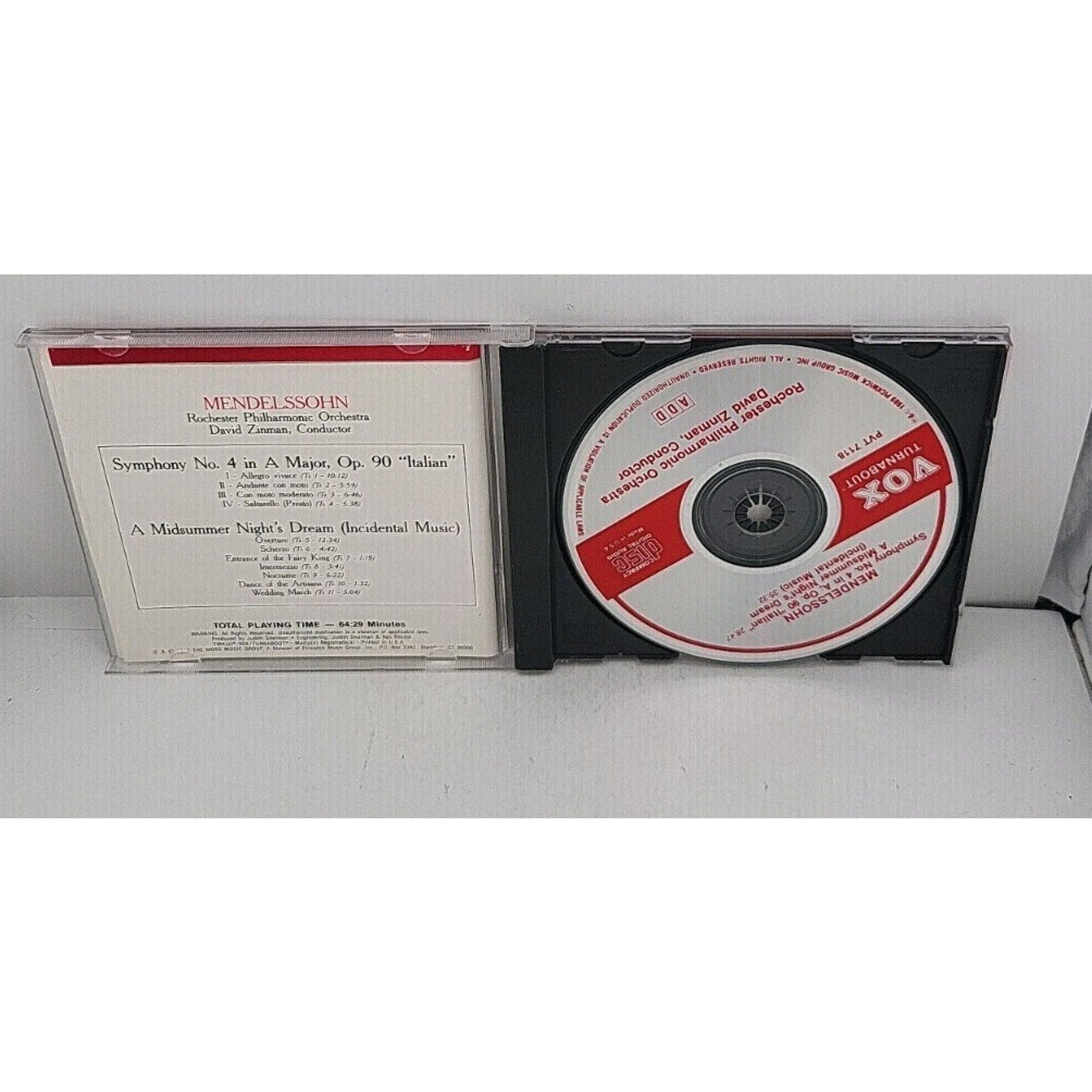 Mendelssohn: 'Italian Symphony', Midsummer Night's Dream CD