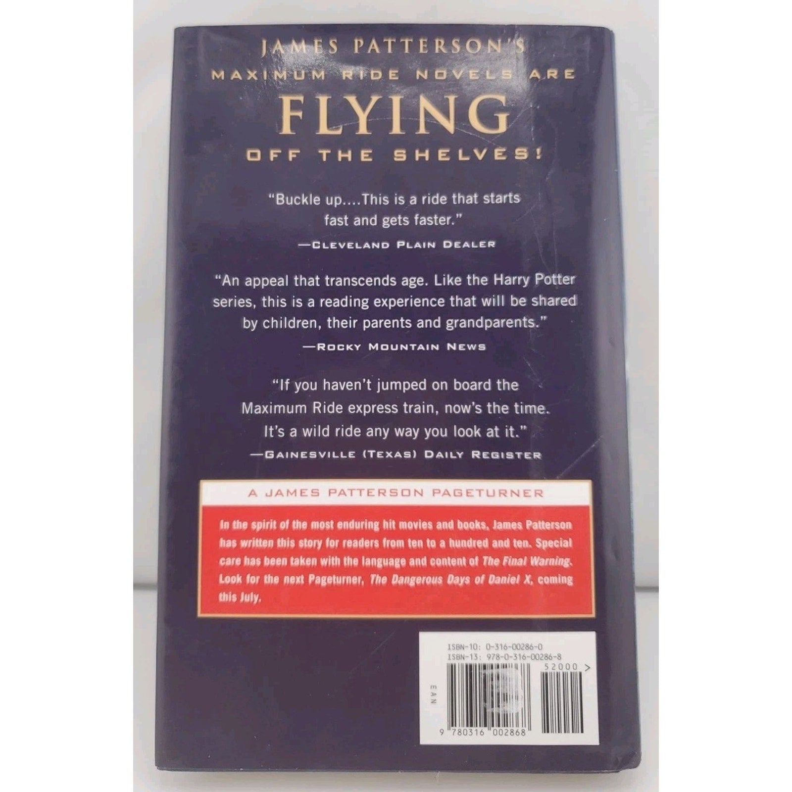 Final Warning : A Maximum Ride Novel by James Patterson (2008, Hardcover)