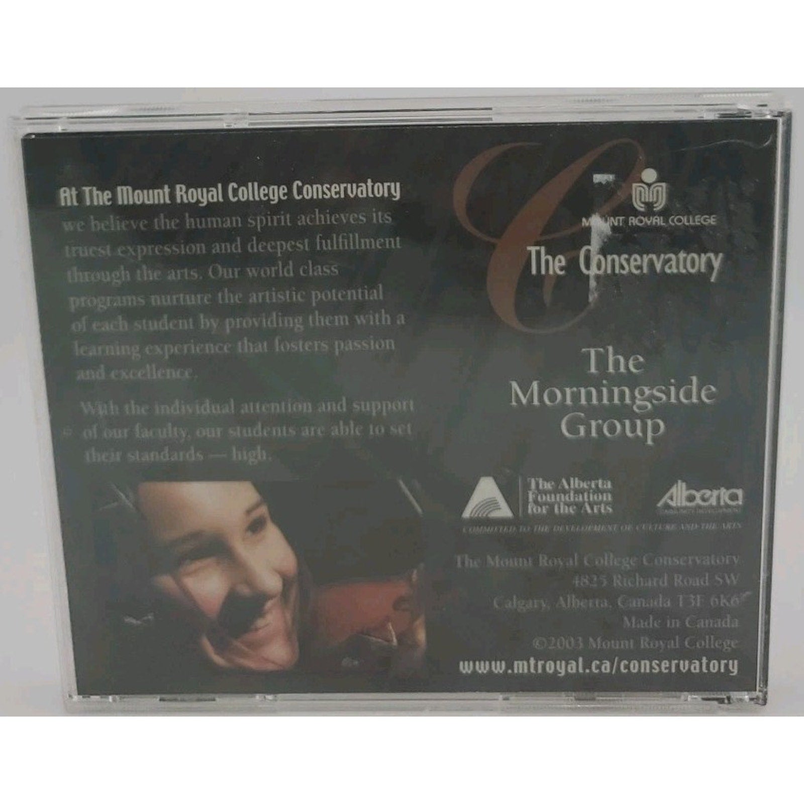 The 2003 Morningside Music Bridge At Mount Royal College Cd