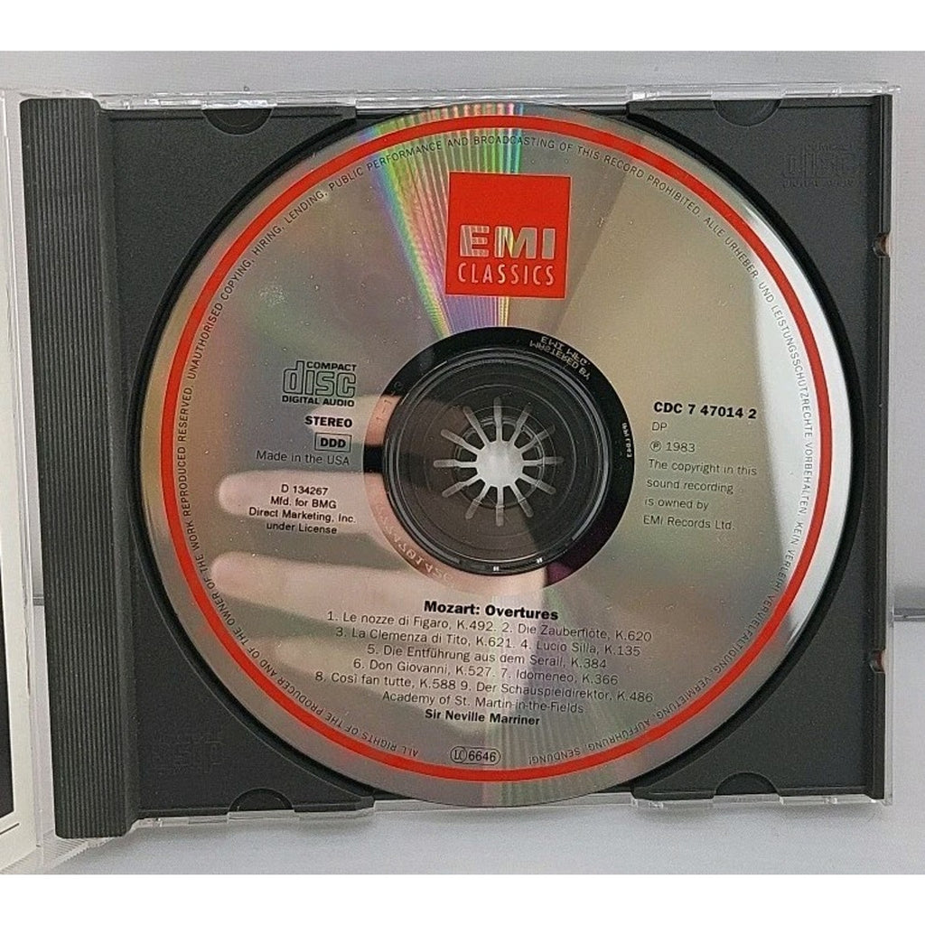 Mozart Overtures Neville Mariner CD