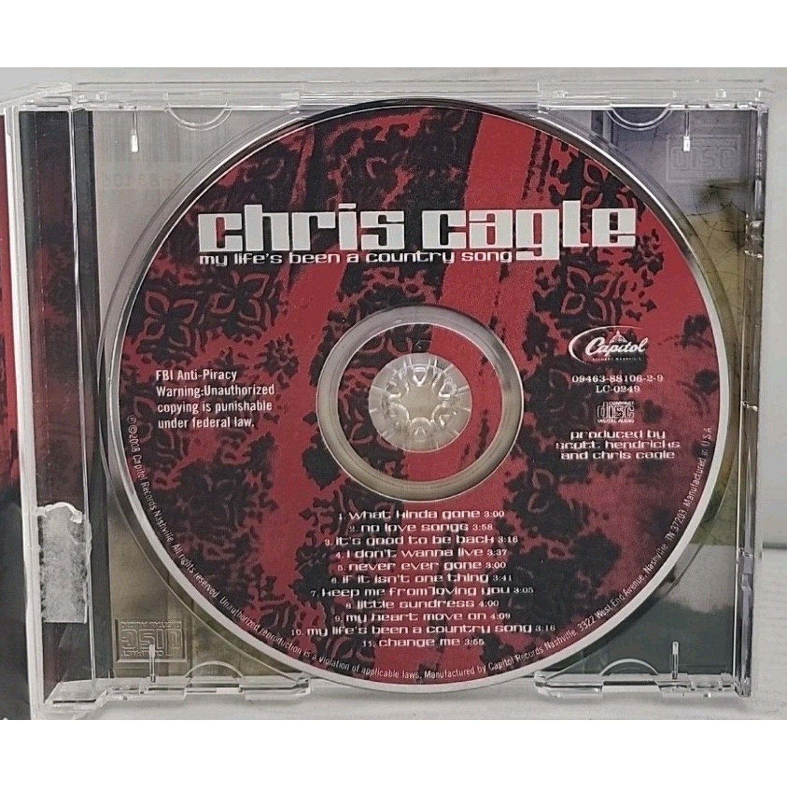 My Life's Been a Country Song by Chris Cagle (CD, 2008)