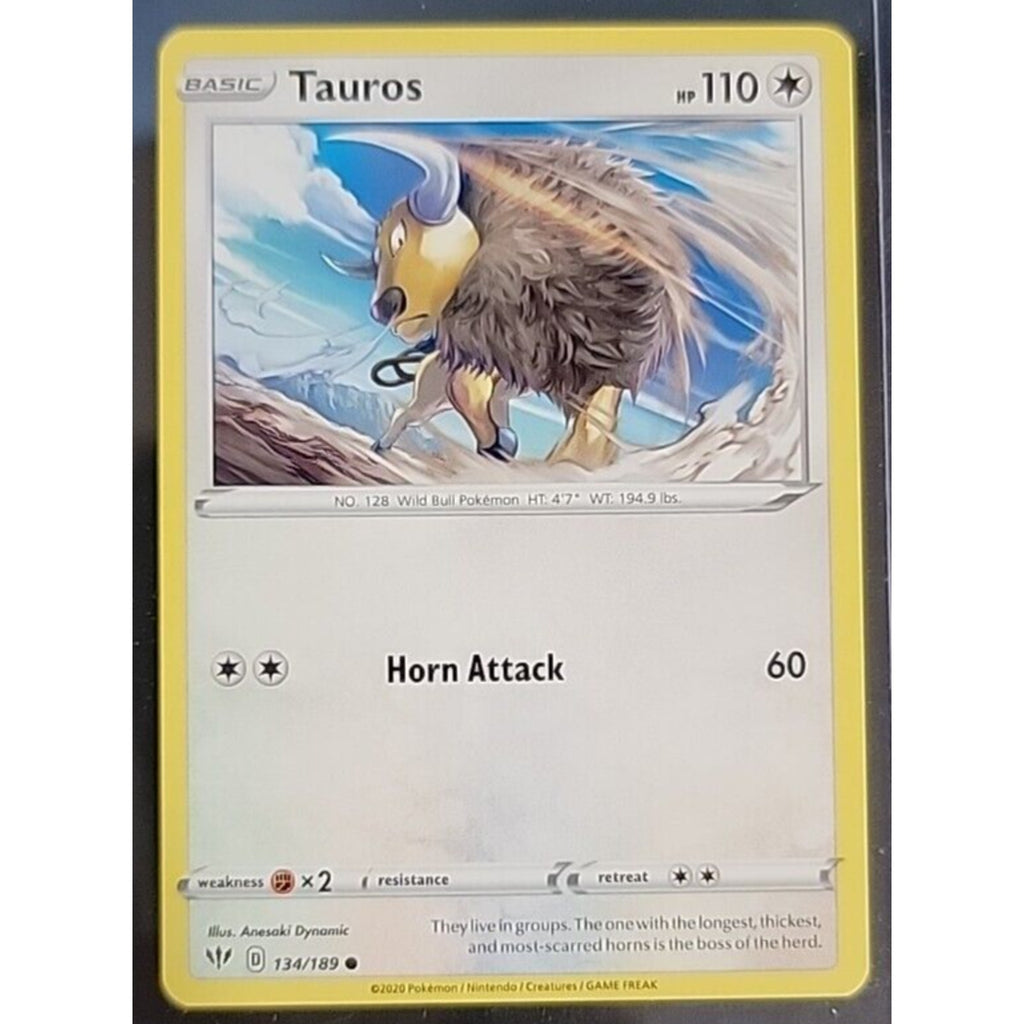 Tauros 134/189 - Darkness Ablaze - Common - Pokemon Card TCG