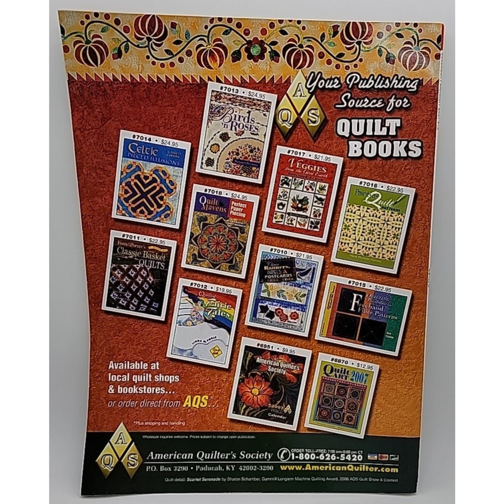 Quilt Magazine December January 2007 Quick Stitch Stars 14 Designs Hobbies Craft