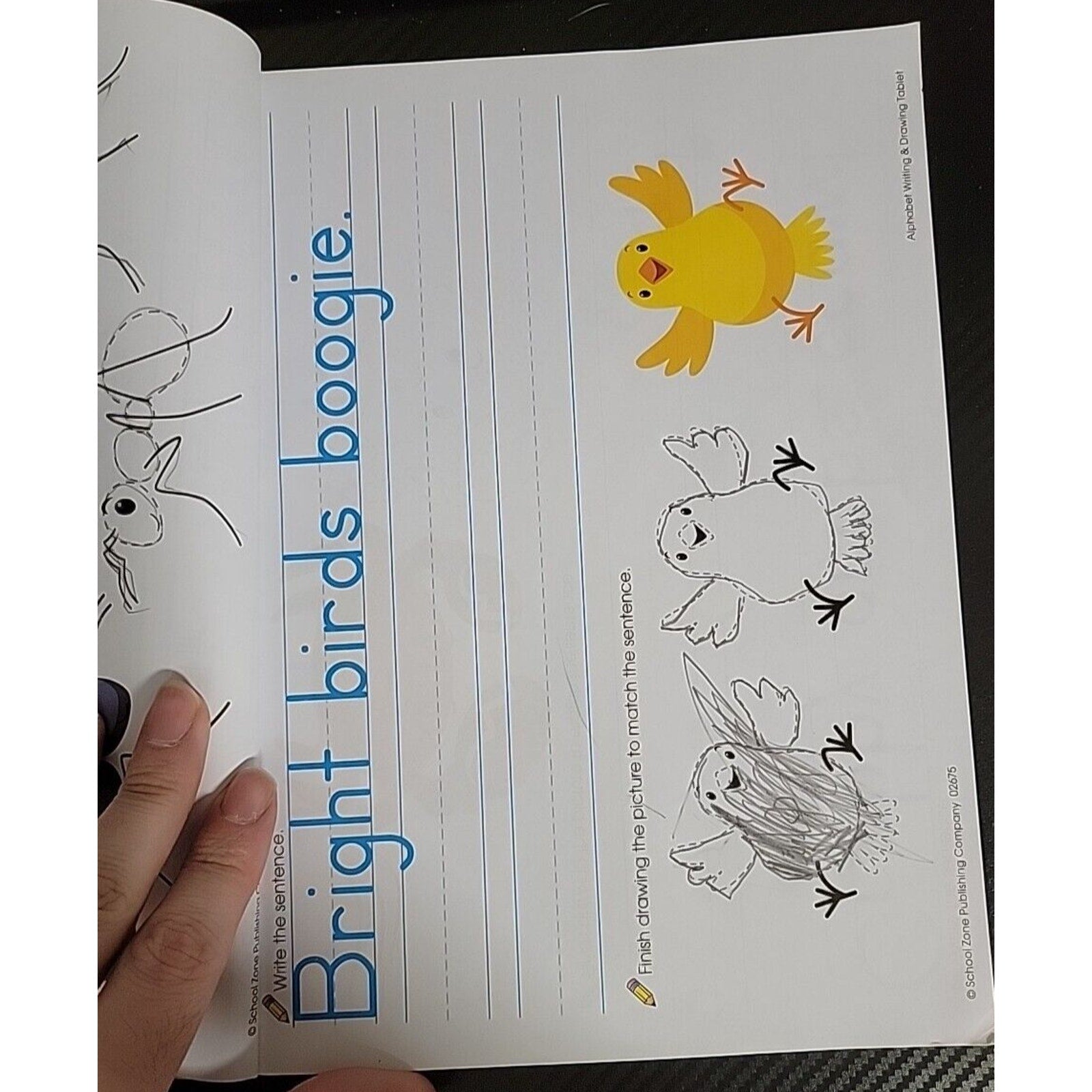 Alphabet Writing & Drawing Tablet Ages 3-7 by Zone Staff School (2019, Trade...