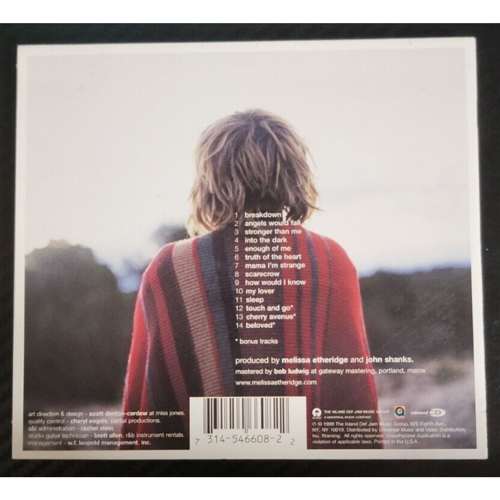 Breakdown [Limited Edition] [Limited] by Melissa Etheridge (CD, Oct-1999, Island