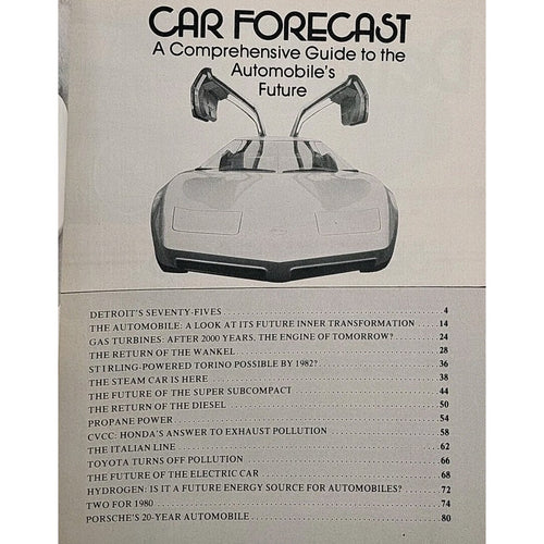 1974 Car Forecast Magazine Argus Special