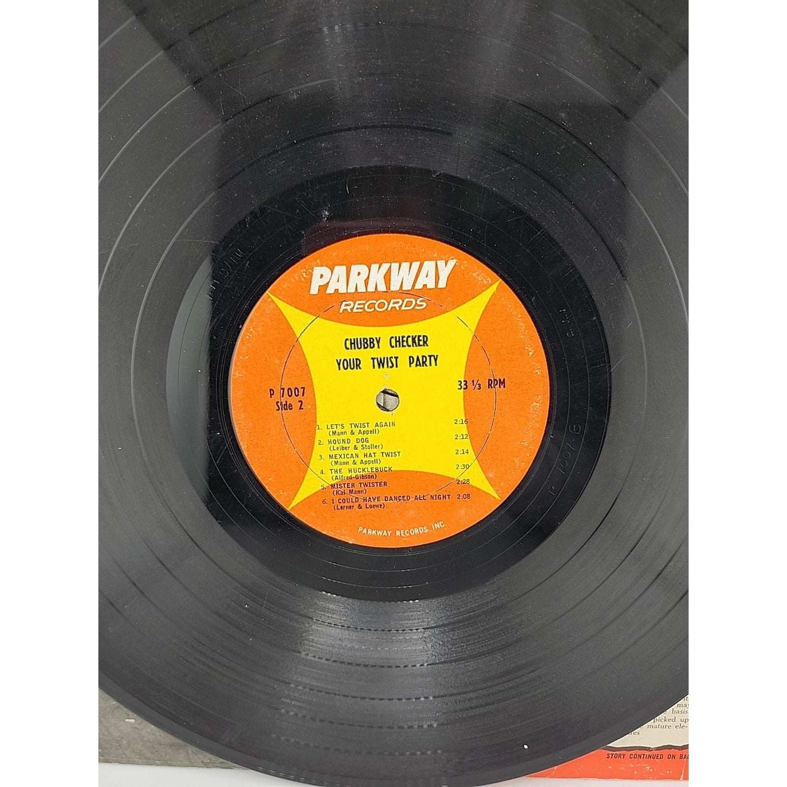 Chubby Checker – Your Twist Party LP (Parkway P-7007) Original 1961