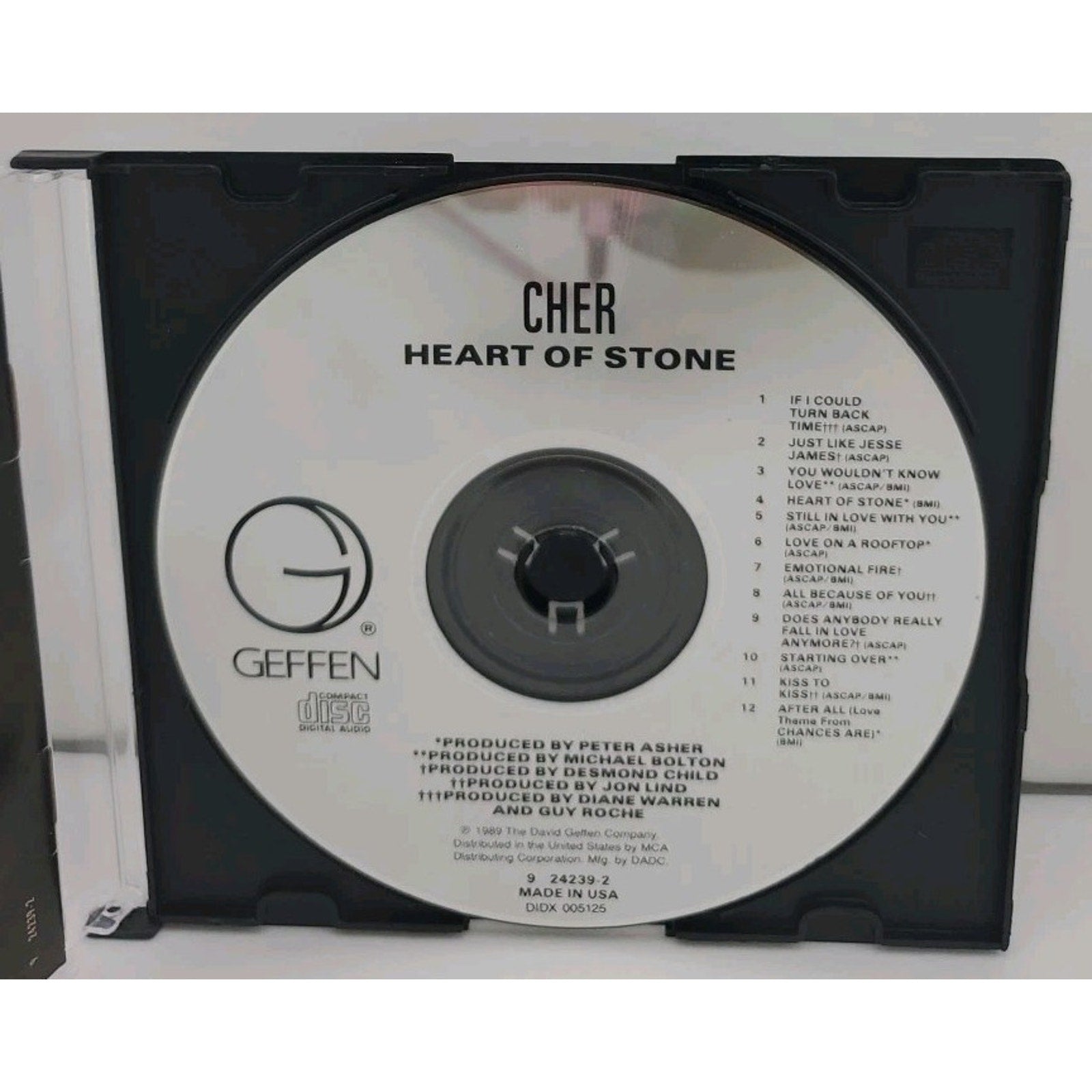 Heart of Stone by Cher (CD, 1989)