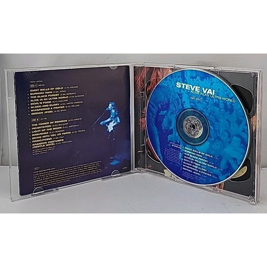 Alive in an Ultra World by Steve Vai (CD, Jun-2001, 2 Discs, Epic)