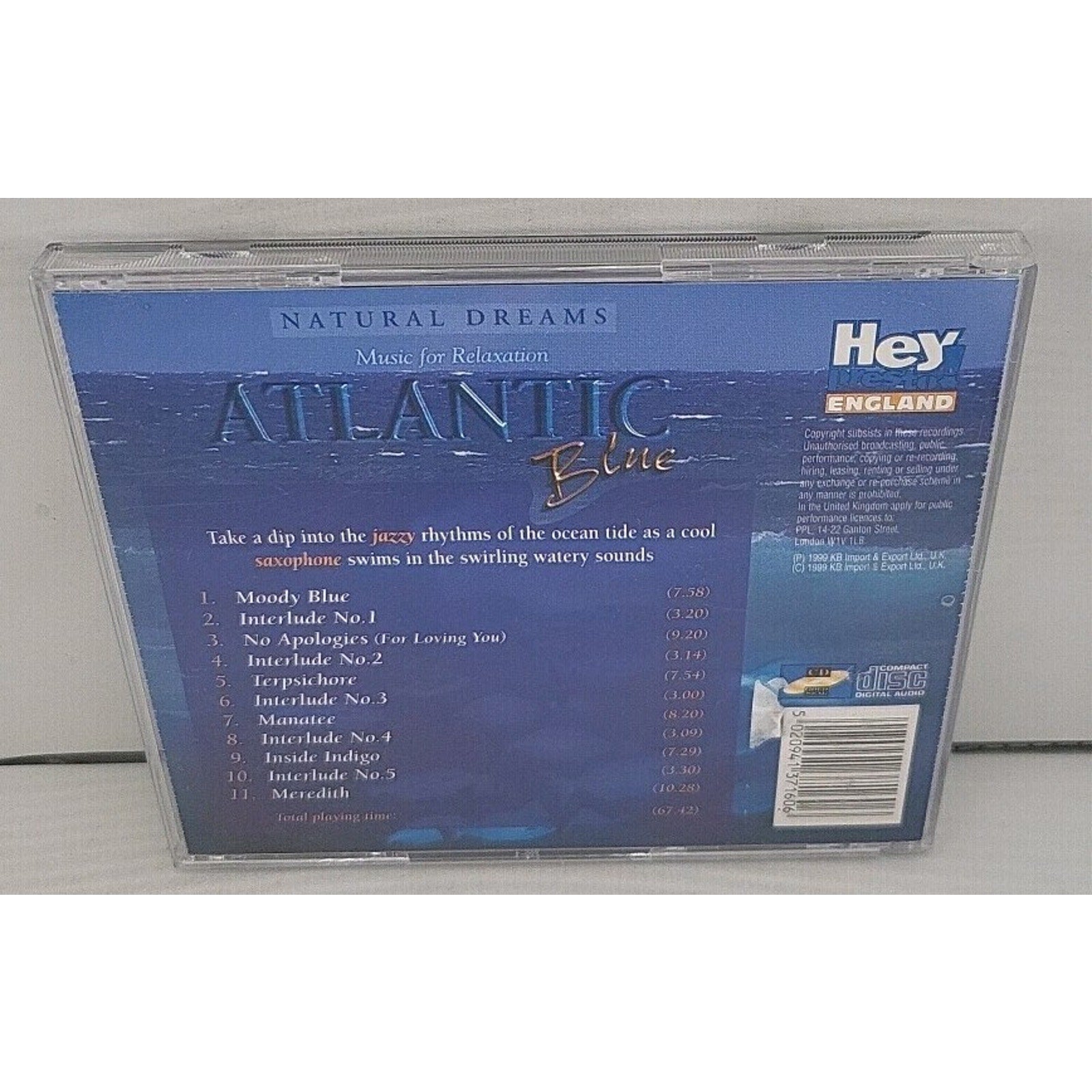 Natural Dreams Atlantic Blue CD - Music for Relaxation