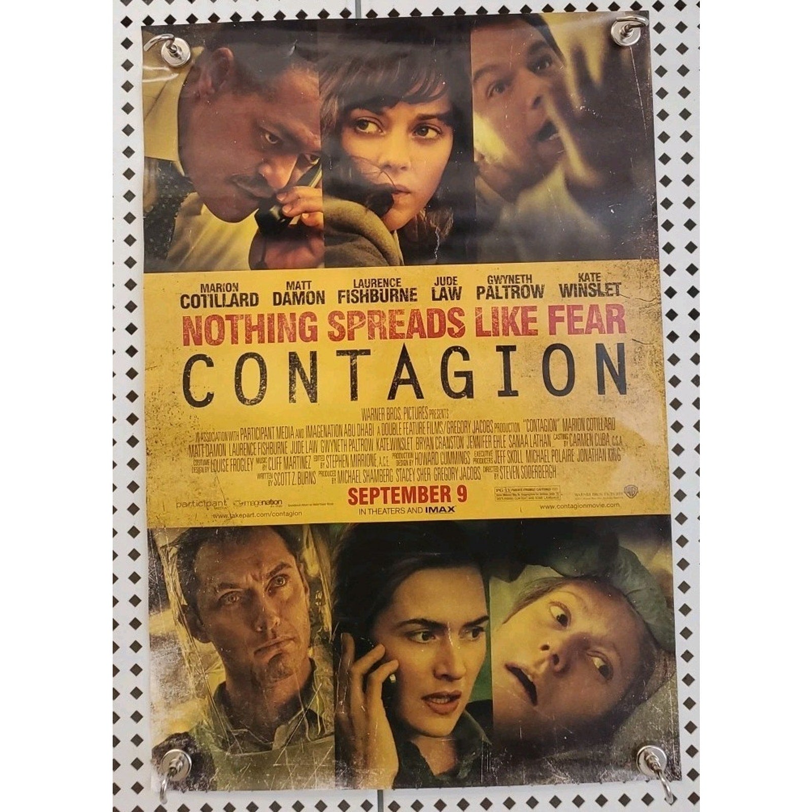 Contagion 12" x 17" Movie Poster New Theatre Promo Poster